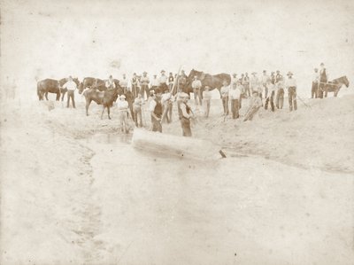 ワイプリバーマウスの開口部、1880年代後半（セピア写真） 作： New Zealander Photographer